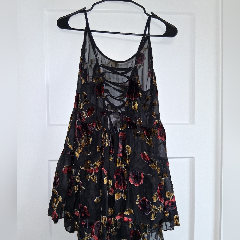 Dolls Kill Black Floral Mini Dress - Picture 6 of 12